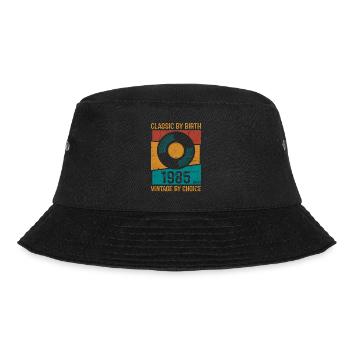1985 Vintage Vinyl Classic Birth Yearchoice editi - Bucket Hat - black - Front - Lela (165cm)
