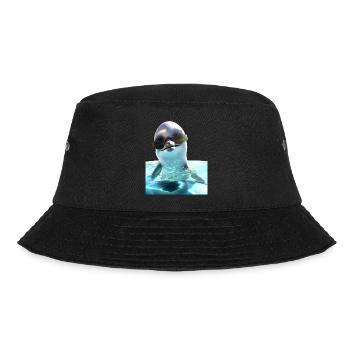 Dolphin Sunglasses Love Dolphins Cute Dolphin - Bucket Hat - black - Front - Lela (165cm)
