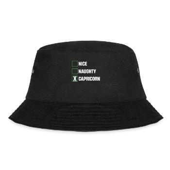 Netter Frecher Steinbock Lustige Horoskope - Bucket Hat - Schwarz - Vorne - Lela (165cm)
