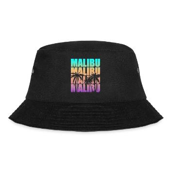 Malibu Sommer Vibes Tropenflair - Bucket Hat - Schwarz - Vorne - Lela (165cm)