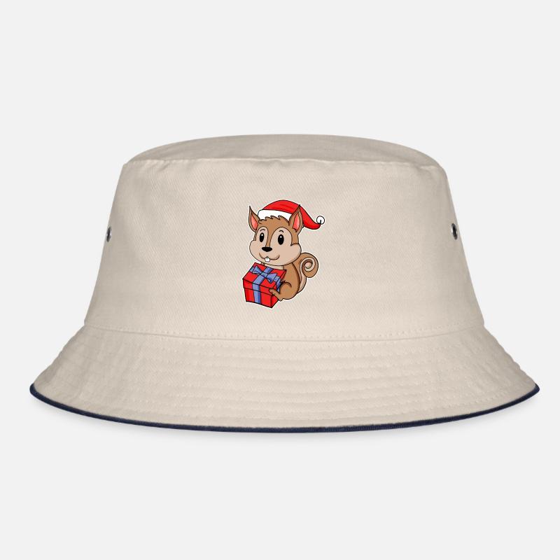 Eichhörnchen mit Weihnachtsmütze Bucket Hat