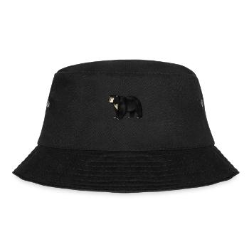 Drawing of a spectacled bear - Bucket Hat - black - Front - Lela (165cm)