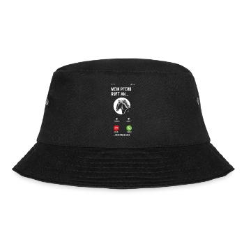 Mein Pferd Ruft An Und Ich Muss Gehen Reiten Pferd - Bucket Hat - Schwarz - Vorne - Lela (165cm)