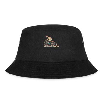 Rennrad Radsport Radsportler - Bucket Hat - Schwarz - Vorne - Lela (165cm)