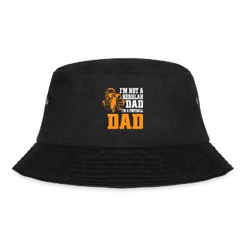 Fußball Papa Stolze Fußball -Vater Vatertag - Bucket Hat - Schwarz - Vorne - Lela (165cm)