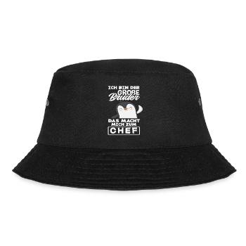 Der Große Bruder Das Macht Mich Zum Chef - Bucket Hat - Schwarz - Vorne - Lela (165cm)