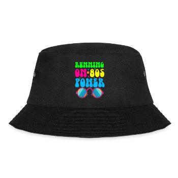 Girl Boy Kids 70s 80s 90s Disco Costume Outfit - Bucket Hat - black - Front - Lela (165cm)