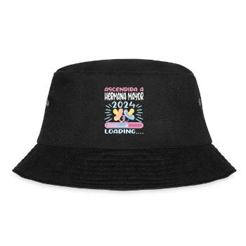 Schwester 2024 Hermana Mayor 2024 - Bucket Hat - Schwarz - Vorne - Lela (165cm)