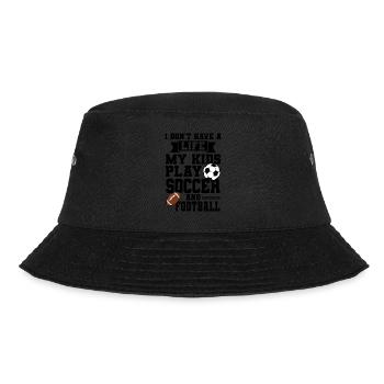 baller fussball baller Geschenk - Bucket Hat - Schwarz - Vorne - Lela (165cm)