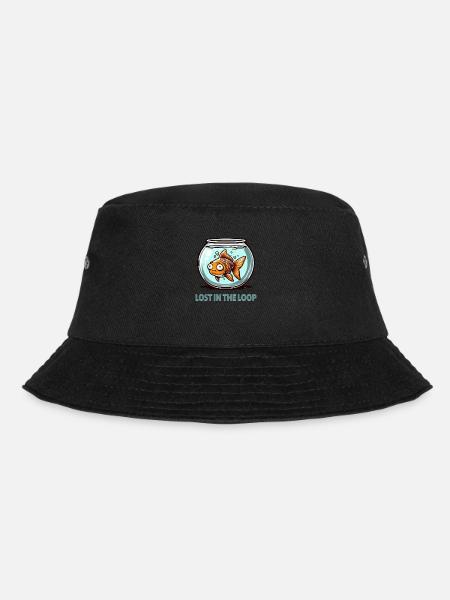 Lost In The Loop - Goldfish's Endless Journey - Bucket Hat - Schwarz