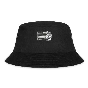 Lustiger Baseball - Bucket Hat - Schwarz - Vorne - Lela (165cm)