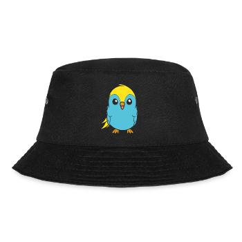 Niedlicher kleiner Wellensittich - Bucket Hat - Schwarz - Vorne - Lela (165cm)