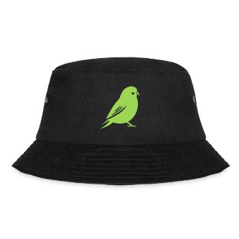 Niedlicher kleiner Wellensittich - Bucket Hat - Schwarz - Vorne - Lela (165cm)