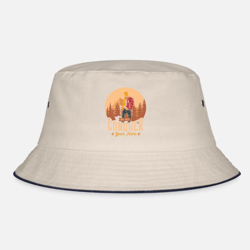 Take hikes conquer your fears Bucket Hat
