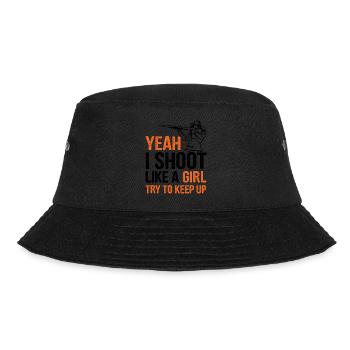 Trapschießen - Bucket Hat - Schwarz - Vorne - Lela (165cm)