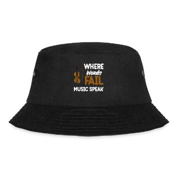 Wo Worte Versagen, Spricht Die Musik, Der - Bucket Hat - Schwarz - Vorne - Lela (165cm)