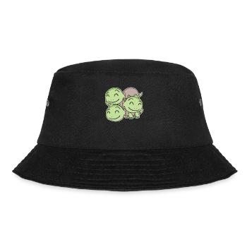 Turtle Motif - Bucket Hat - black - Front - Lela (165cm)