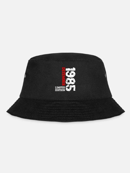 1985 Dezember Limited Edition 38. Geburtstag Deko - Bucket Hat - Schwarz