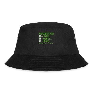 Organ Donor Organ Transplant Organ Donation - Bucket Hat - black - Front - Lela (165cm)