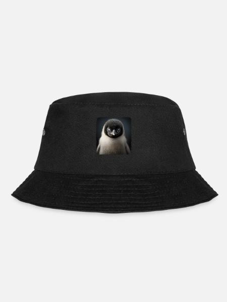 Pinguine realistic Pinguin - Bucket Hat - Schwarz