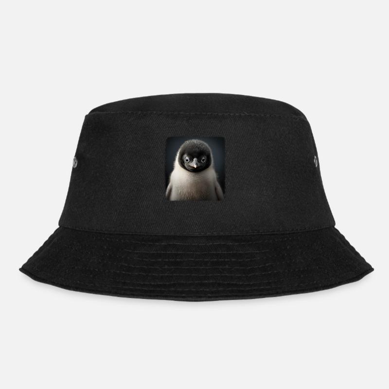 Pinguine realistic Pinguin - Bucket Hat - Schwarz