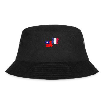 Taiwan France Flag French Taiwanese - Bucket Hat - black - Front - Lela (165cm)