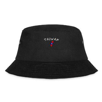 Taiwan Vintage Map Taiwanese Flag Taiwanese - Bucket Hat - black - Front - Lela (165cm)