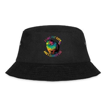 I like fat cats and can't lie - Bucket Hat - black - Front - Lela (165cm)