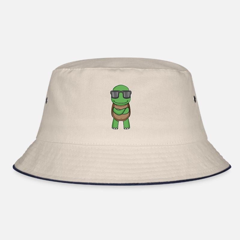 Schildkröte mit Brille Bucket Hat