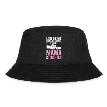 Mutter Muttertag Mama und Tochter - Bucket Hat - Schwarz - Vorne - Lela (165cm)