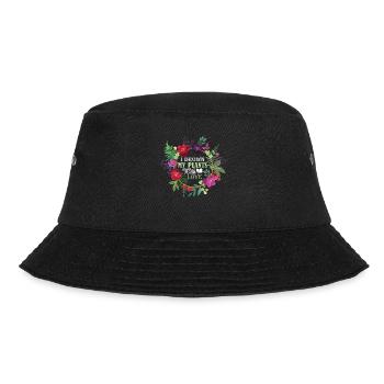 Gardening Gardening I Drown My Plants With Love - Bucket Hat - black - Front - Lela (165cm)