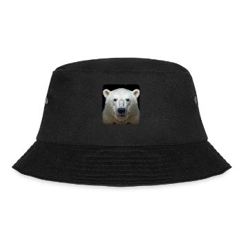 Polar Bear Realistic Polar Bear - Bucket Hat - black - Front - Lela (165cm)