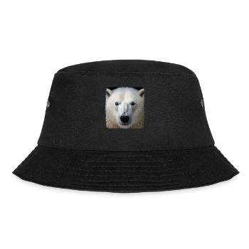 Polar Bear Realistic Polar Bear - Bucket Hat - black - Front - Lela (165cm)