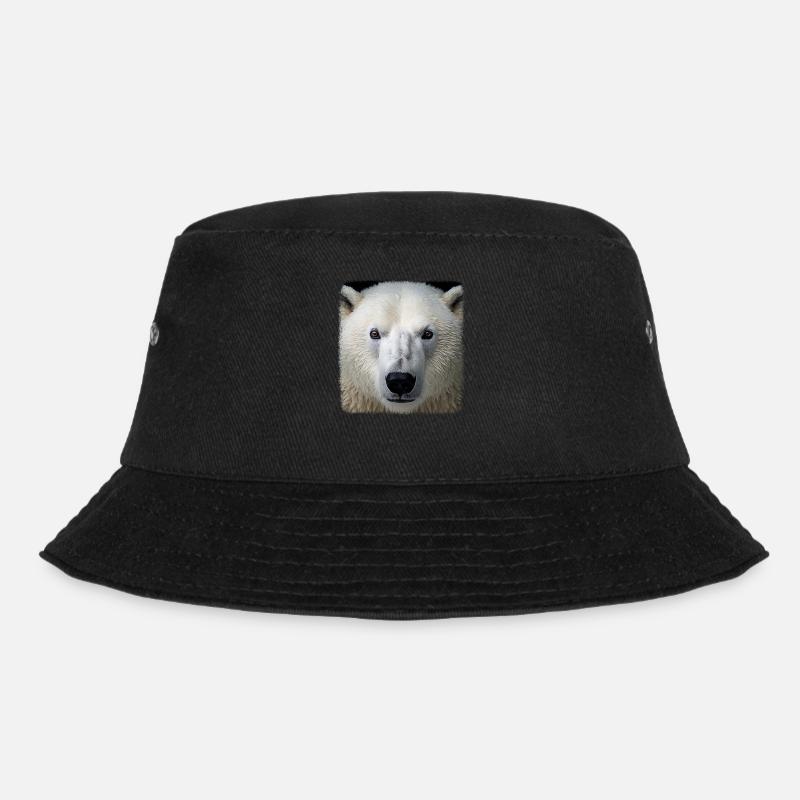 Eisbären realistic Eisbär - Bucket Hat - Schwarz