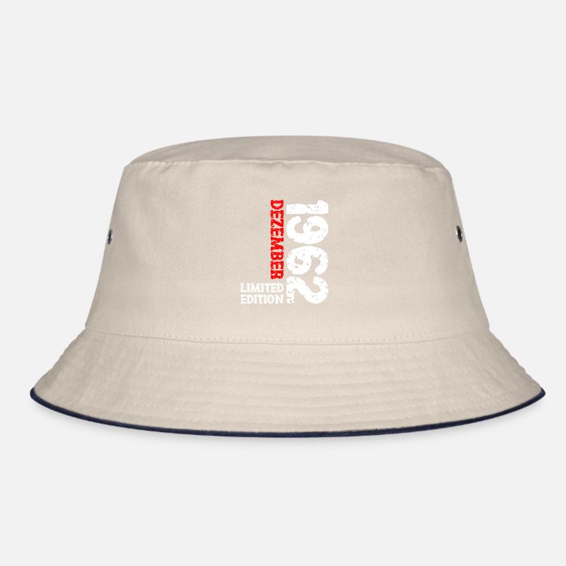 1962 Dezember Limited Edition 61. Geburtstag Deko Bucket Hat