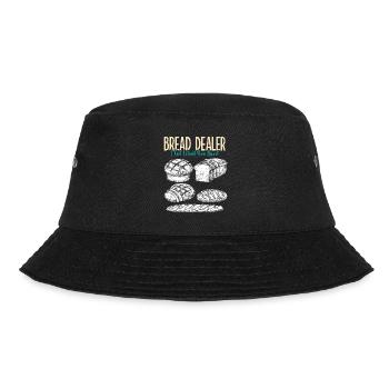 Brotbäcker Bread Dealer Backstube Backfans Brot - Bucket Hat - Schwarz - Vorne - Lela (165cm)