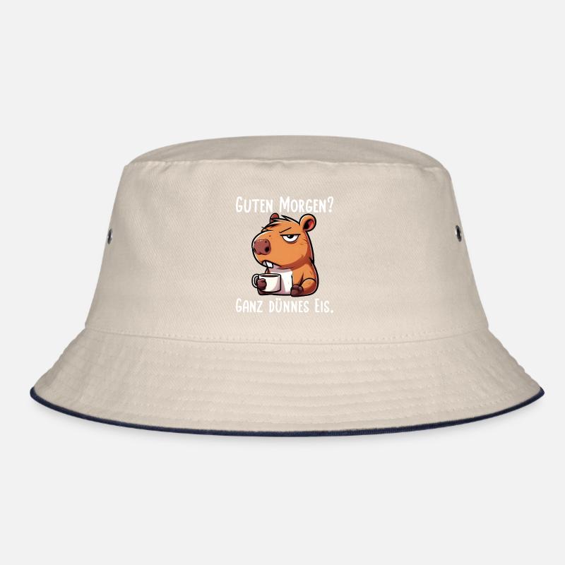 Capybara Guten Morgen Ganz Dünnes Eis Bucket Hat