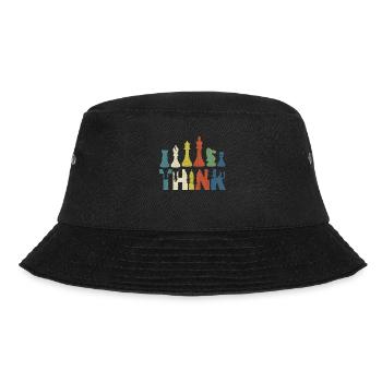 Schach Schachspieler Geschenk - Bucket Hat - Schwarz - Vorne - Lela (165cm)