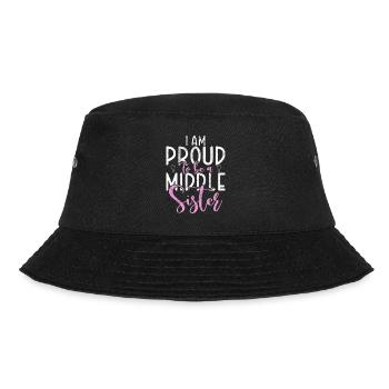 Middle Sister Gifts - Bucket Hat - Schwarz - Vorne - Lela (165cm)