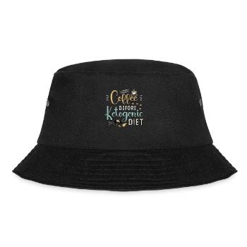 Ketogenic Diet Lover Coffee Ketosis Coffee Lover - Bucket Hat - Schwarz - Vorne - Lela (165cm)