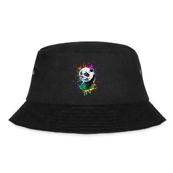 Scooter Riding Panda - Bucket Hat - black - Front - Lela (165cm)