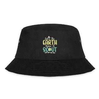 Scout Earth Champions: Raising Awareness Tee - Bucket Hat - Schwarz - Vorne - Lela (165cm)