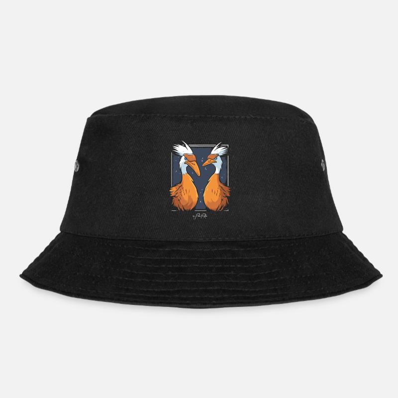 Zwei seltsame Vögel - Bucket Hat - Schwarz