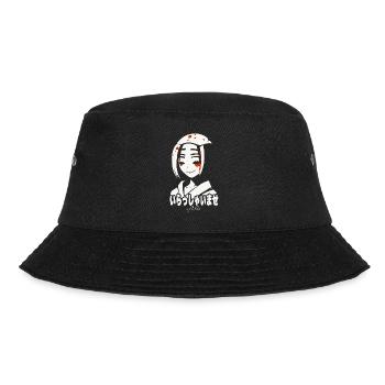 Geisha und Willkommen in Kanji Japanisch - Bucket Hat - Schwarz - Vorne - Lela (165cm)