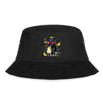 Mothman Bananen Milchshake - Bucket Hat - Schwarz - Vorne - Lela (165cm)