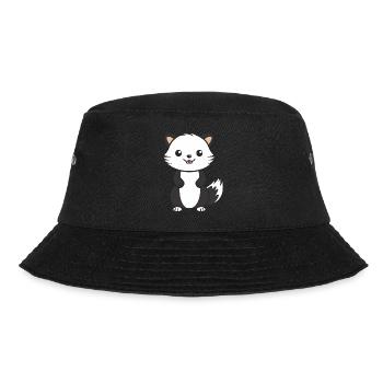 Humor kleines Wiesel - Bucket Hat - Schwarz - Vorne - Lela (165cm)