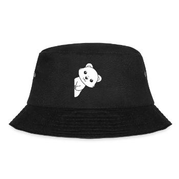 Humor kleines Wiesel - Bucket Hat - Schwarz - Vorne - Lela (165cm)