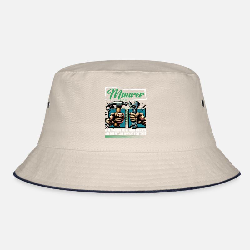 Maurer Beruf mit lustigen Spruch Bucket Hat