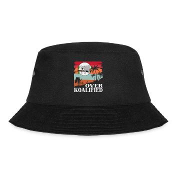 Über Koalified Koala Bear Lover Geburtstag - Bucket Hat - Schwarz - Vorne - Lela (165cm)