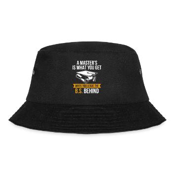 Master's Degree Studium Master Abschluss - Bucket Hat - Schwarz - Vorne - Lela (165cm)